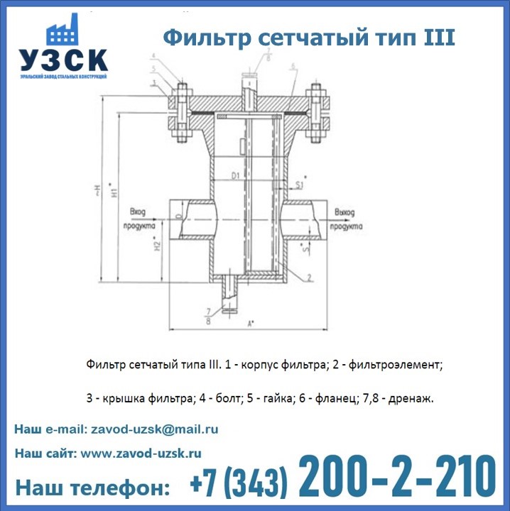 Фильтр сетчатый ФС по Т-ММ-11-2003 в Караколе